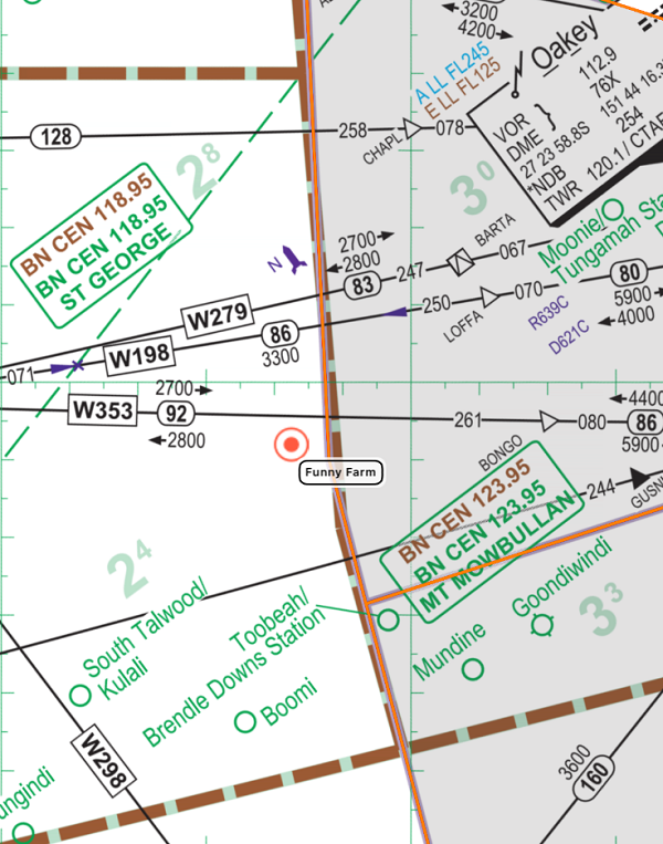 En Route Chart Low - TRA Funny Farm